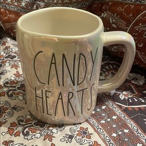 Rae Dunn Candy Hearts White Mug